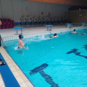 parcours entrée dans l'eau